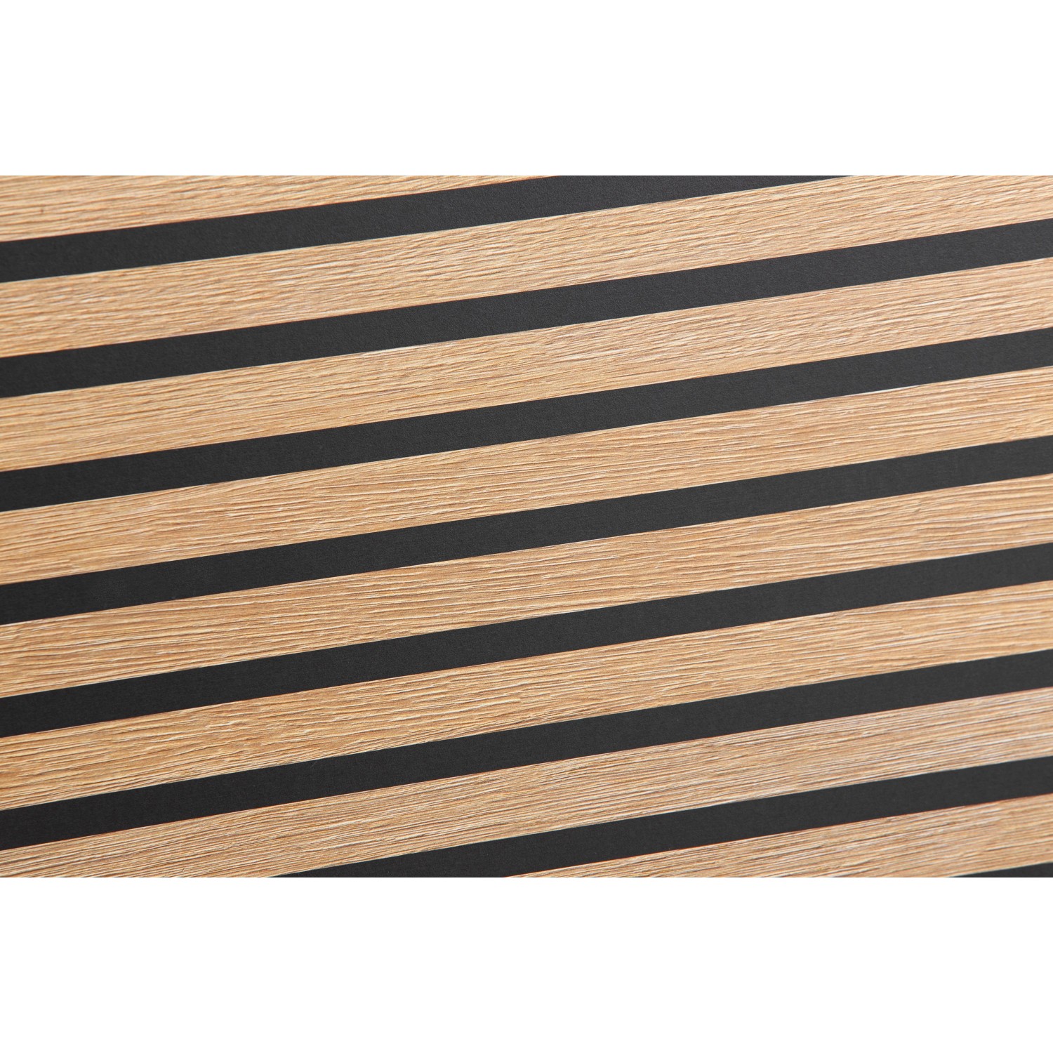 Detailaufnahme der Akustikpaneel-Optik des Schildmeyer Regal Katta in Anthrazit und Holzoptik.