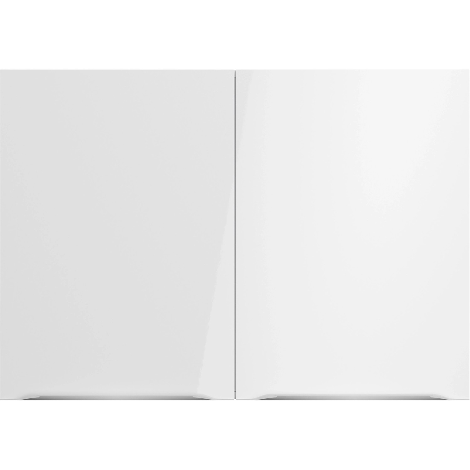 Optifit Arvid986 Küchen-Hängeschrank, 100 cm breit, weiß mit zwei Türen.