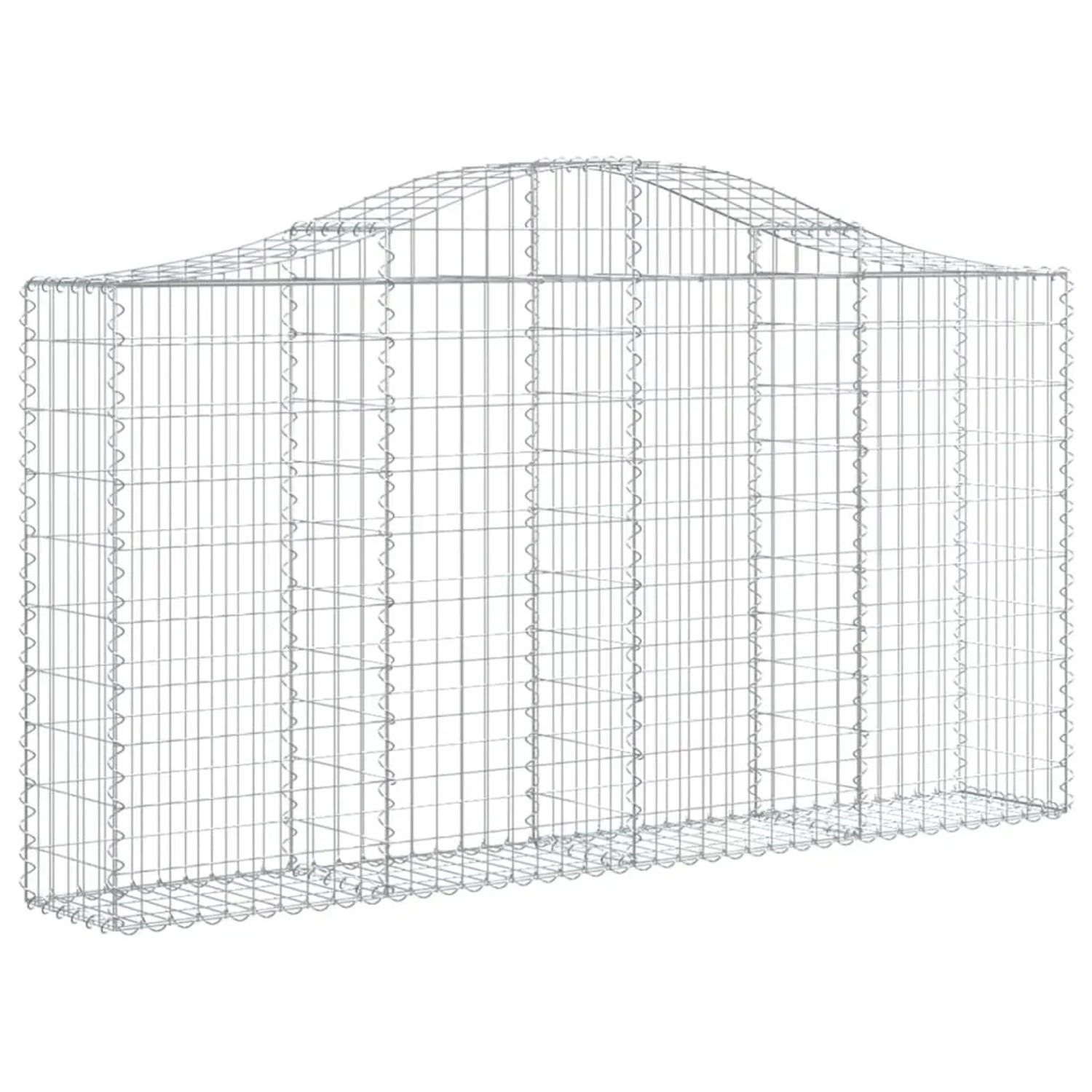 vidaXL Gabionen mit Hochbogen 5 Stk 200x30x100/120cm Eisen 1562693