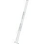 Krause Seilzugleiter Stabilo, 3-teilig, ausgefahren. Aluminiumleiter mit Sprossen und Seilzug.