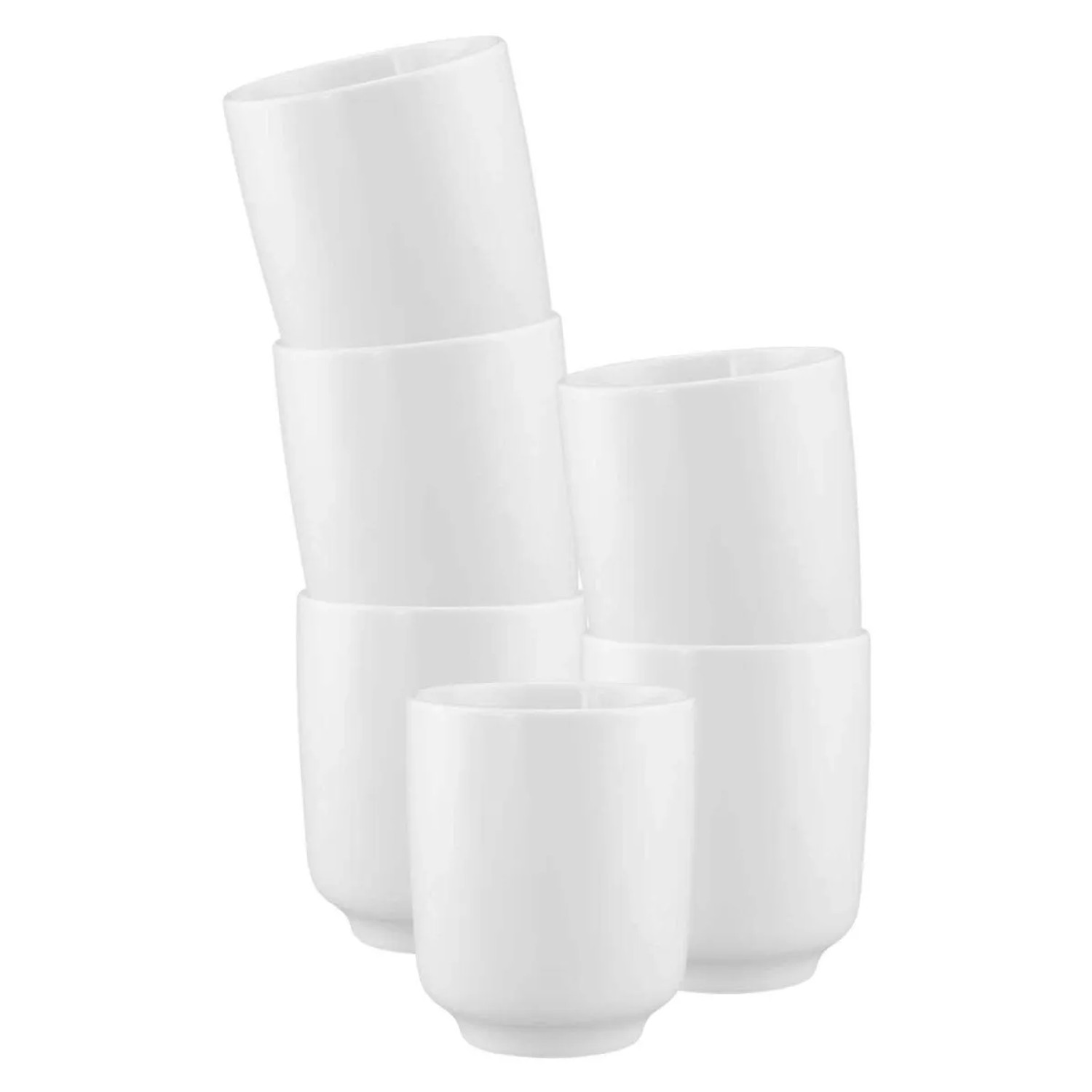 Seltmann Weiden Sento Home Kaffeebecher ohne Henkel 400 ml 6er Set Weiß
