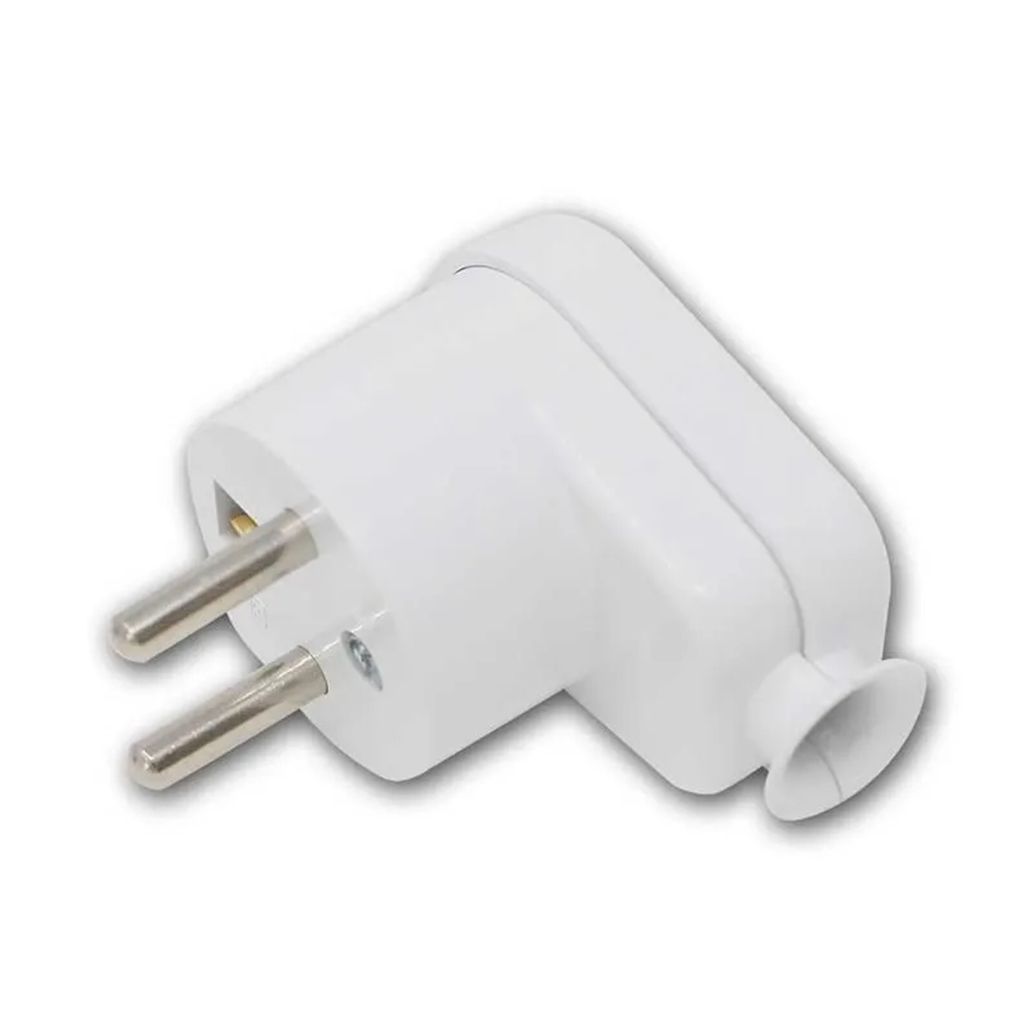 world-trading-net Schutzkontakt Winkel-Stecker WTN-I Weiß 2P+Z