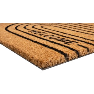 Fußmatte Kokos Welcome, 40x60 cm, mit schwarzem "Welcome" Schriftzug.