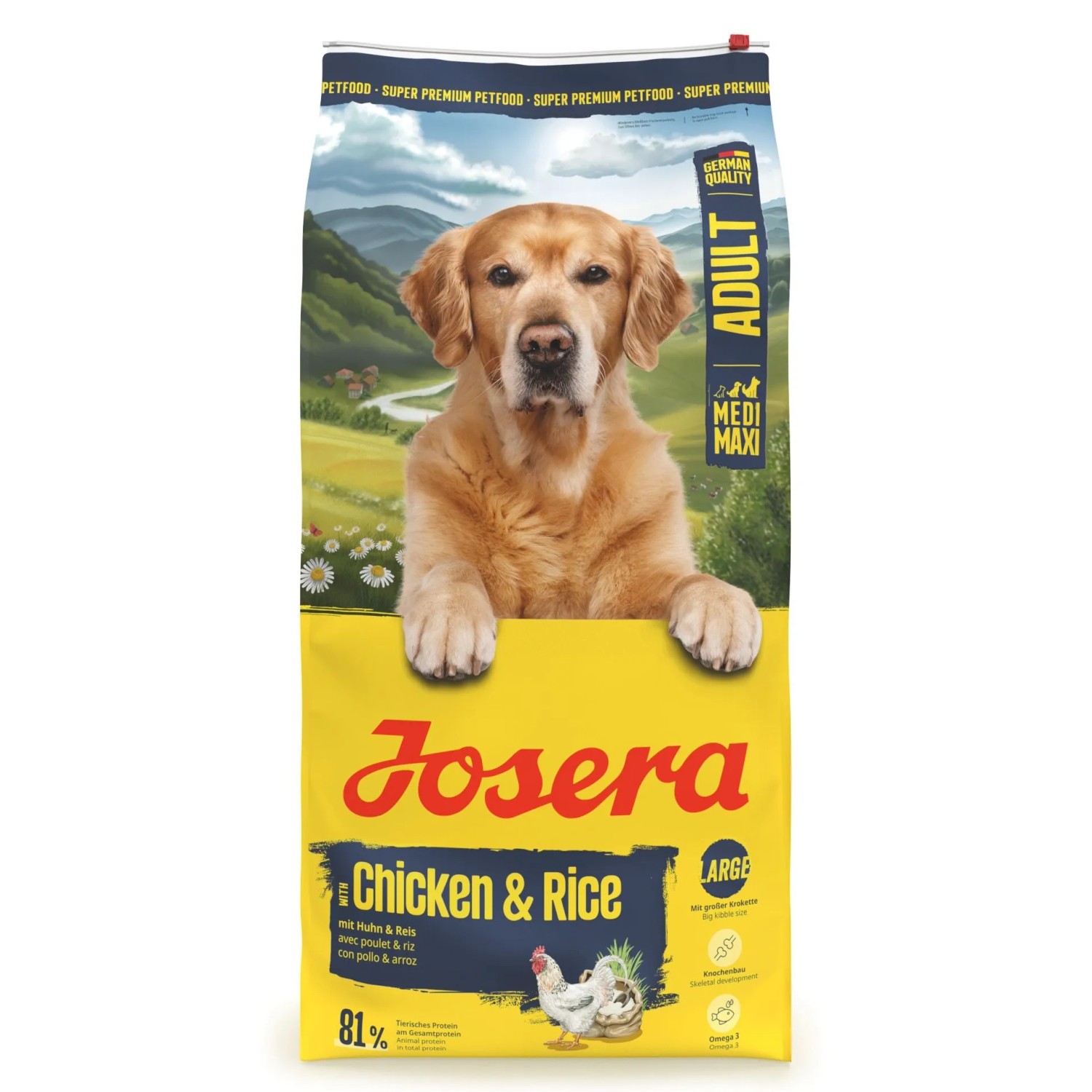 Thumbnail - Josera Hunde-Trockenfutter Adult mit Huhn & Reis 12,5 kg