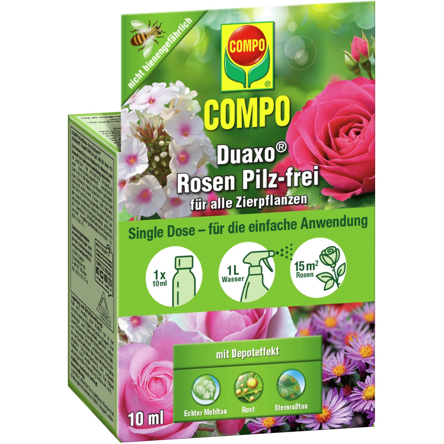 Compo Duaxo Rosen Pilz-frei für alle Zierpflanzen 10 ml