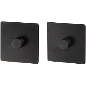 Zwei schwarze Wenko Turbo-Loc Küchenhelfer zur Befestigung ohne Bohren.