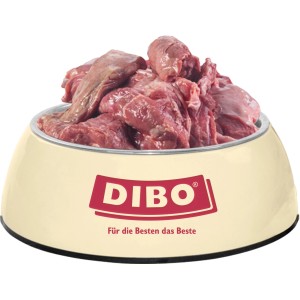 Dibo Hunde-Barf Lamm 2kg im Napf: Frostfutter aus Lammfleisch, Pansen und Innereien für Hunde.