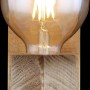 Globo Wandleuchte ADALIE aus Holz, dunkelbraun, mit E27 Fassung. Wandlampe für Innenräume.