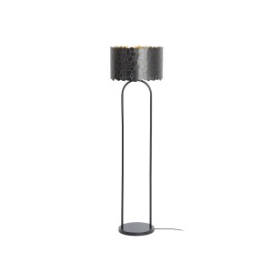 Lindby Stehlampe Aralena 10025864 Modern in Schwarz aus Metall 1-flammig E27 Wohnzimmerleuchte