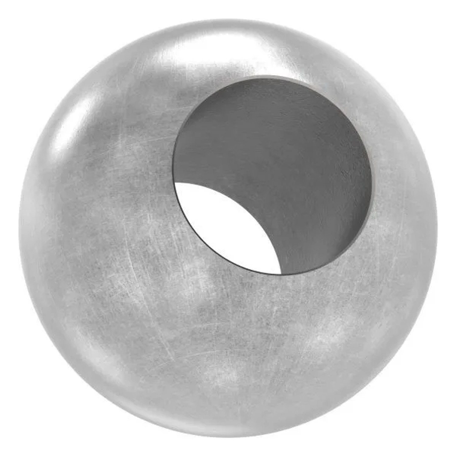 FeNau Kugel Ø 25 mm Mit Durchgangsbohrung 12,2 mm Stahl S235JR Roh