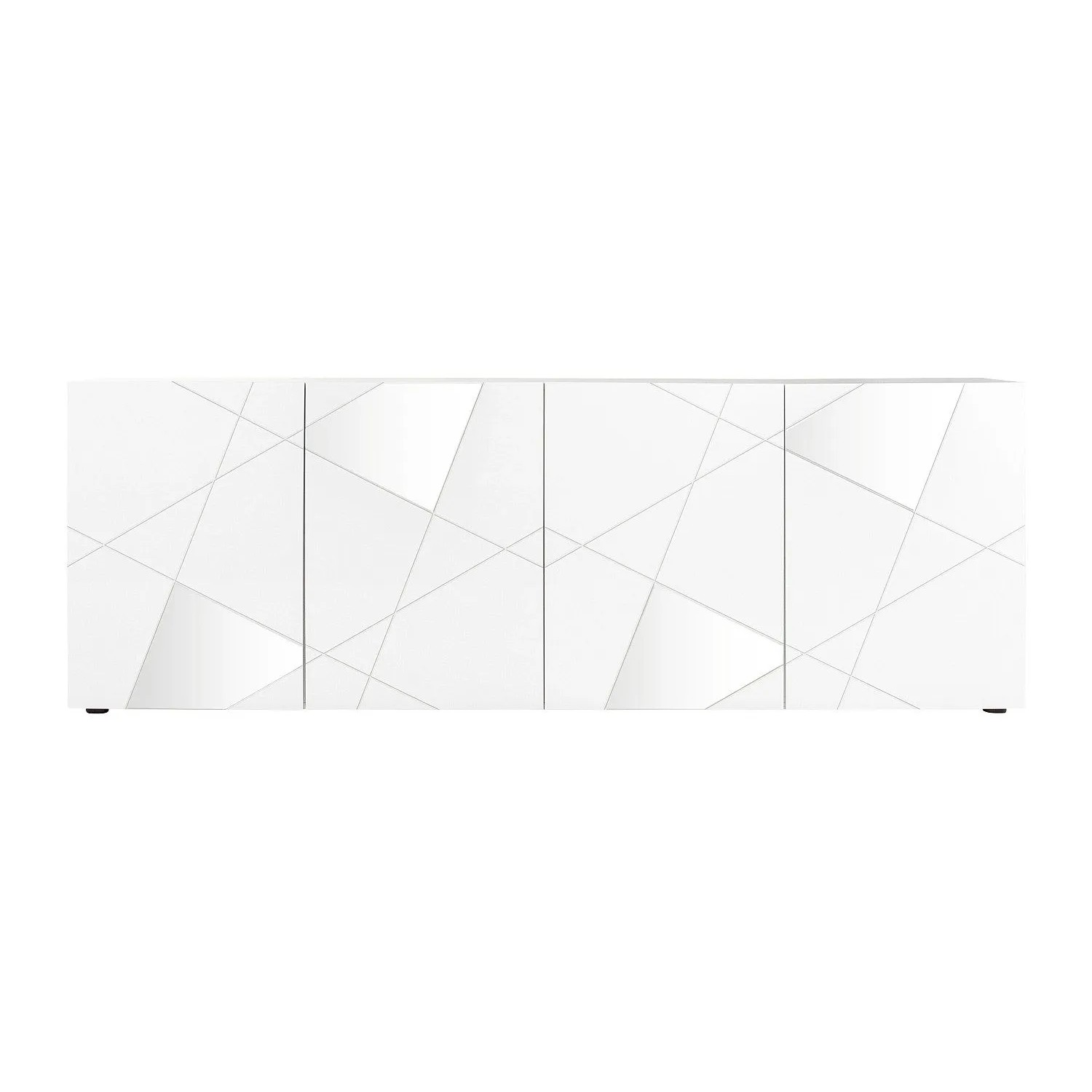 Vente-unique Sideboard Cantiano Weiß 241 cm