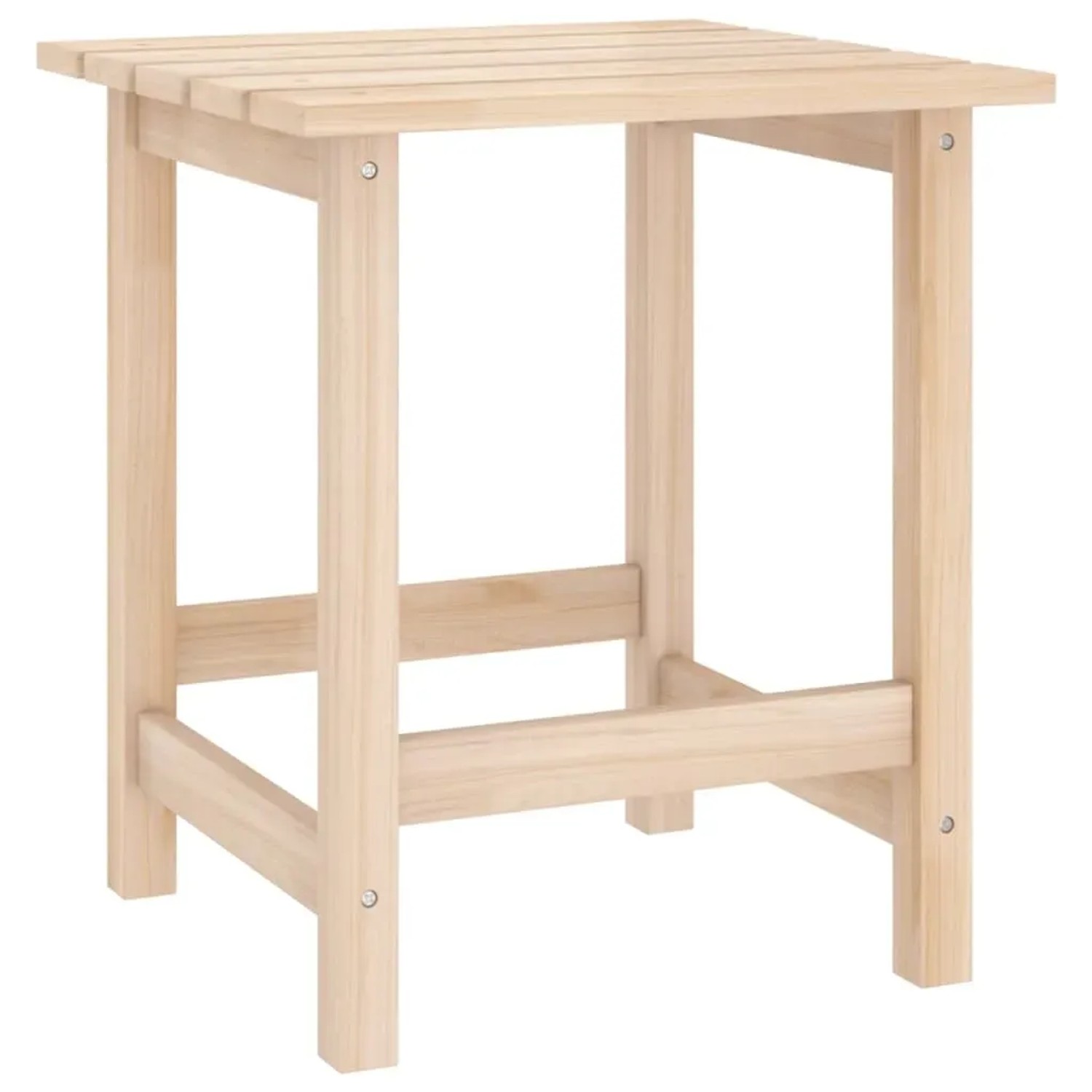 vidaXL Beistelltisch aus Tannenholz für Adirondack-Gartenstuhl, quadratisch.
