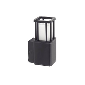 Lucande LED Wandleuchte Außen Dakil 10025940 Modern in Schwarz aus Aluminium 1-flammig GU10