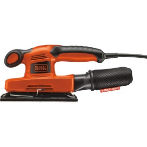 Black+Decker Schwingschleifer KA320EKA, 240 W, mit Staubabsaugung und Schleifpapier.