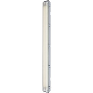 LED-Feuchtraumleuchte, 126 cm, 2x18W, neutralweißes Licht, ideal für Bad, Keller und Garage.