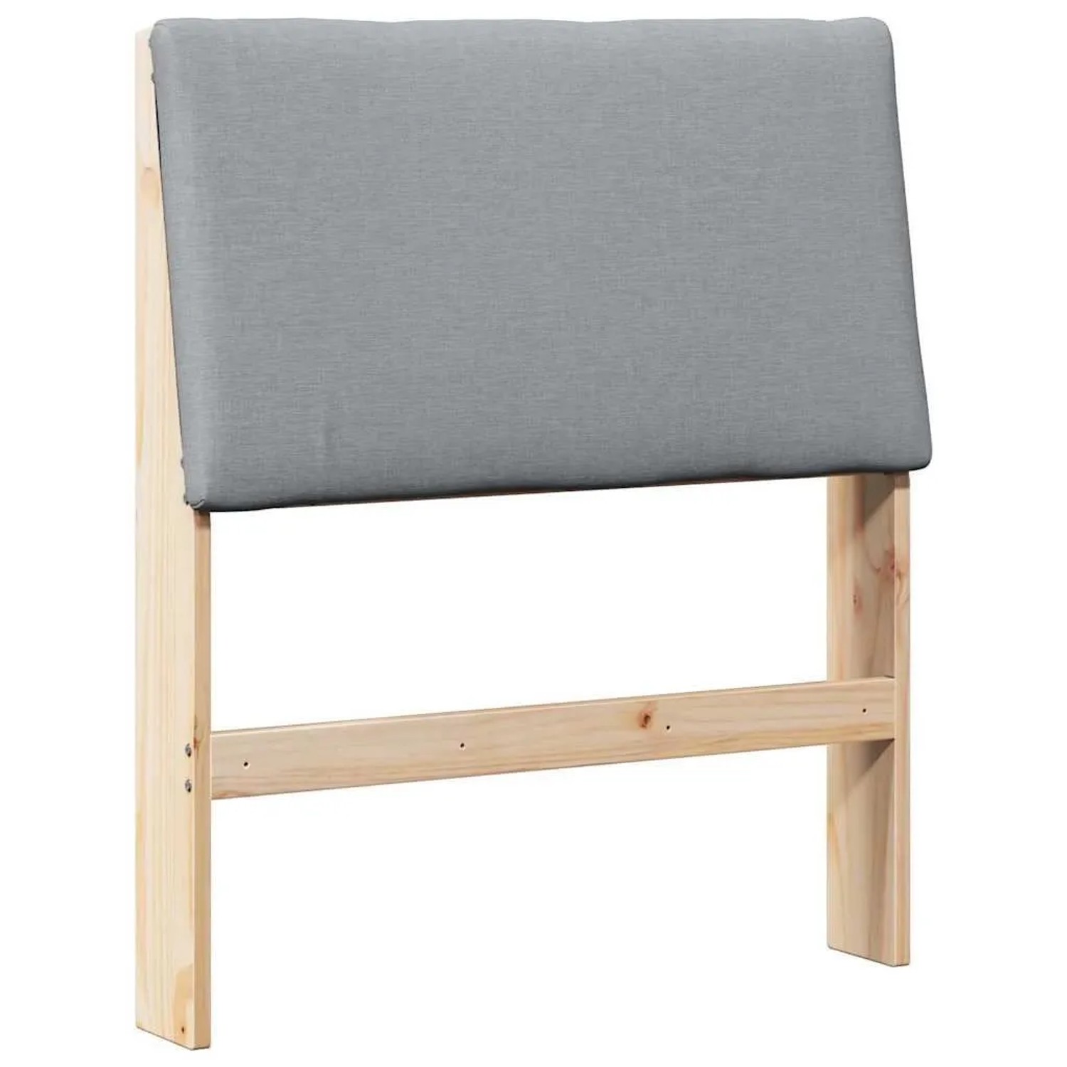 vidaXL Gepolstertes Kopfteil Hellgrau 75 cm Massives Kiefernholz 879314