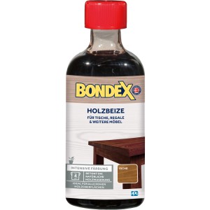 Bondex Holzbeize Eiche, 250ml Flasche für Möbel und Innentüren. Betont die Holzmaserung.