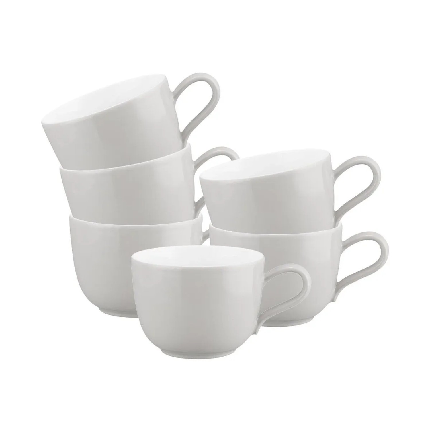 Seltmann Weiden Liberty Pure Colors Kaffeetasse 260 ml 6er Set New Grey