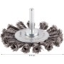 Bosch Scheibenbürste Pro Metal Heavy, 75mm Drahtbürste mit geradem Schaft für Schleifarbeiten.