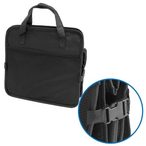 Schwarze eyepower Kofferraumtasche mit Kühlfach, Auto Organizer für Werkzeug und Autopflege.