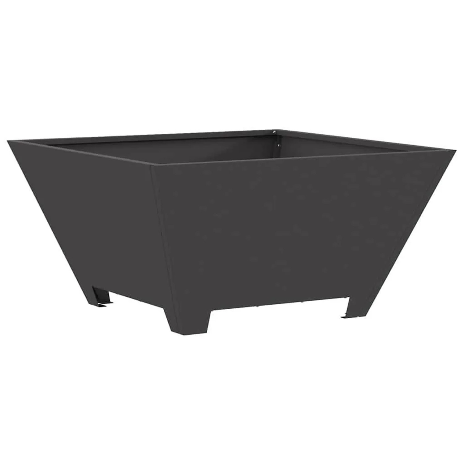 vidaXL Feuerstelle Schwarz 60 x 60 x 30 cm Stahl 858966