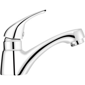 Chromfarbene baliv Kaltwasserarmatur KV-4050 für Waschbecken im Badezimmer.