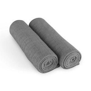 Anthrazitfarbene Bestlivings Microfaser Geschirrtücher, 4er-Pack, 65x45 cm, gerollt.
