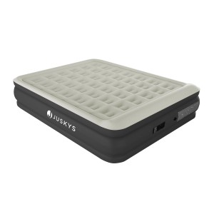Juskys Luftbett Sapri L, grau/anthrazit, mit integrierter Pumpe für schnelles Aufblasen.