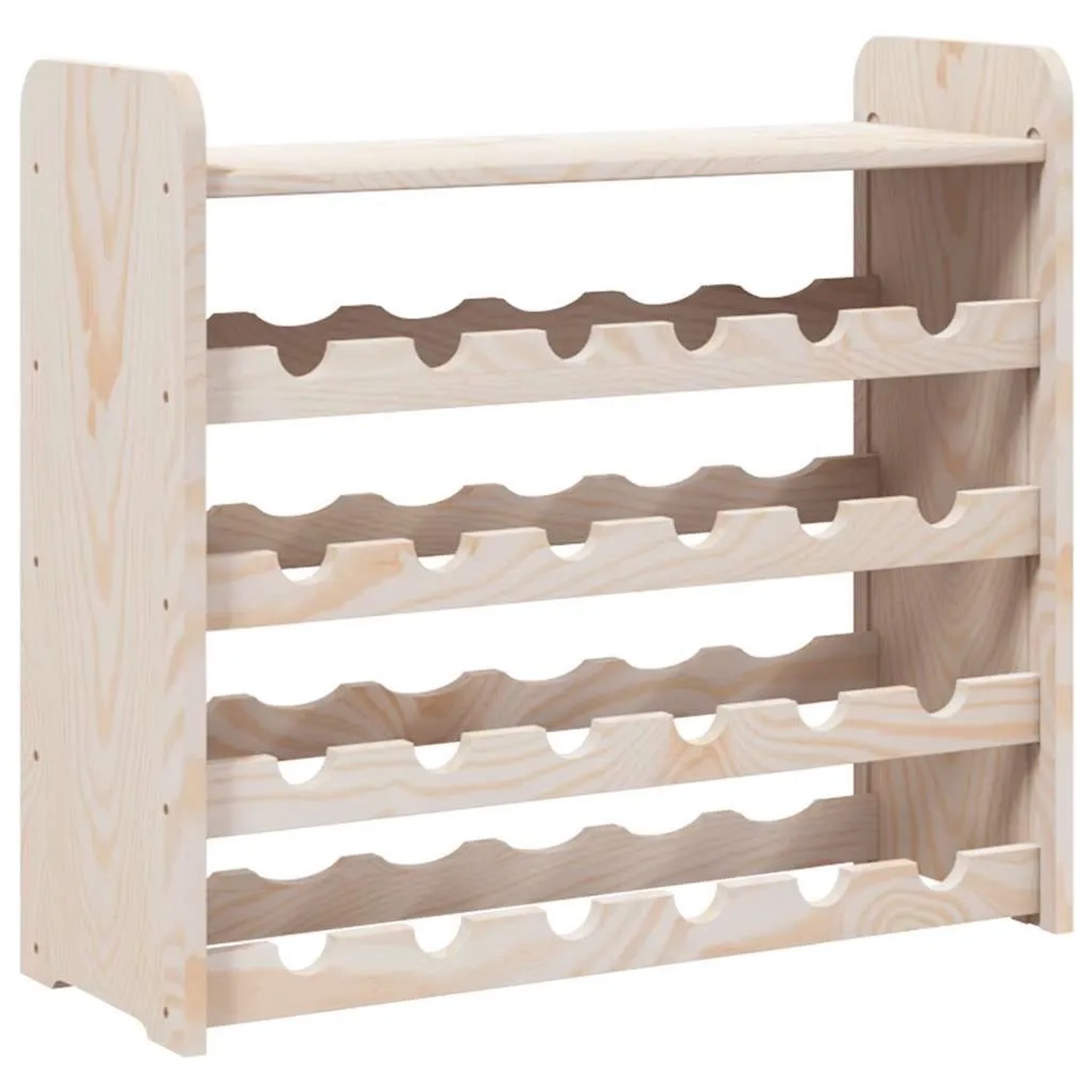 vidaXL Weinregal mit Oberplatte 67,5x25x60 cm Massivholz Kiefer 4007558