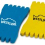 Westline Vorfachwickelbrett, 2er-Set: Blaues und gelbes Eva-Brett für Angelvorfächer.