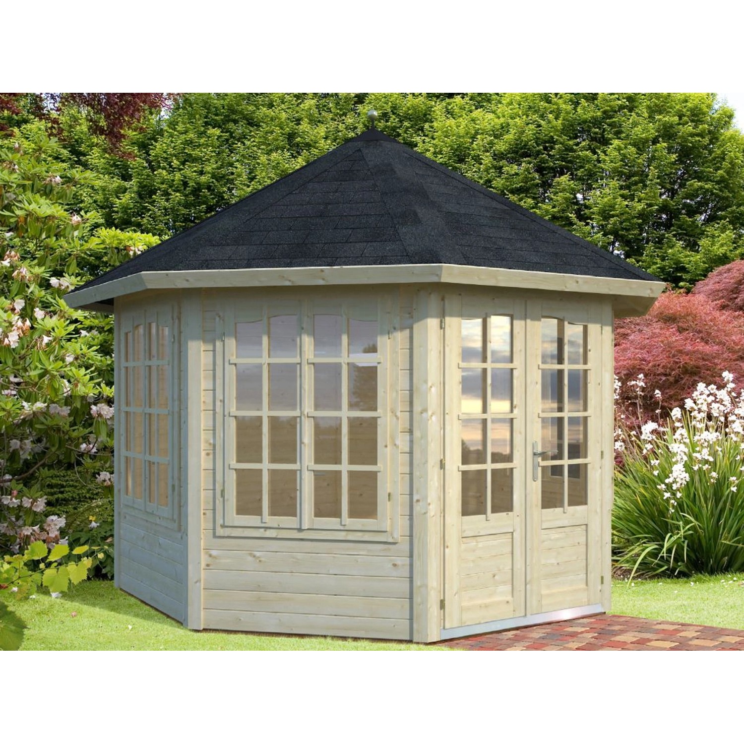 Palmako Gartenhaus "Pavillon Veronica", naturbelassen günstig online kaufen