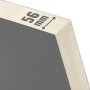 Detailaufnahme Stahl-Nebeneingangstür NS2 Anthrazit, Türblattstärke 56mm.