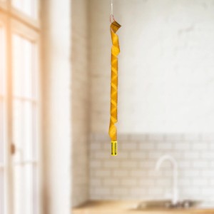 Windhager Fliegenfalle Naturleim, 4 Stück, 85cm, hängend im Innenraum. Effektiver Insektenschutz.