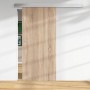 Holzschiebetür Eiche geplankt, 2060x940 mm, Melamindekor. Schiebetür für Innenausbau.