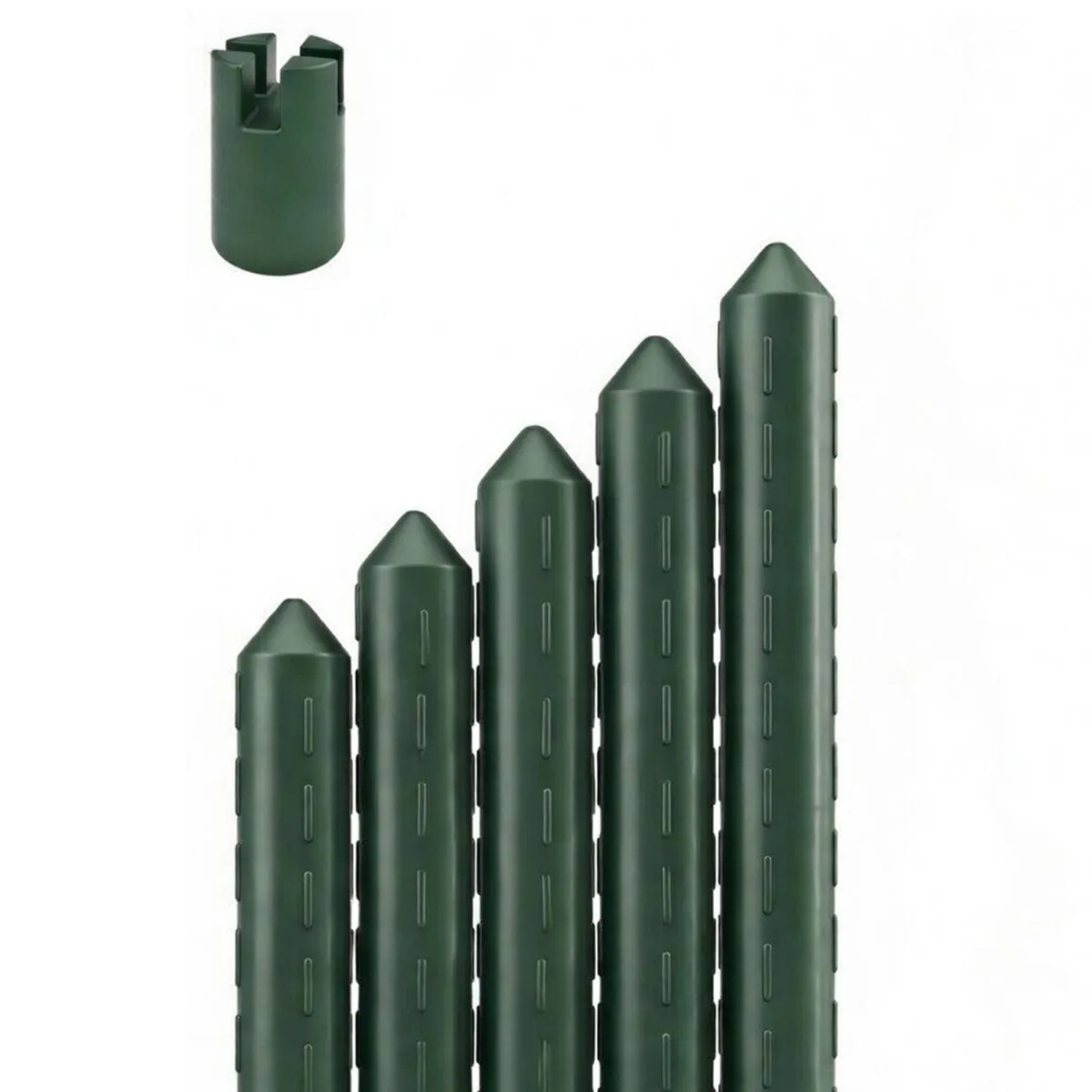 TTL GARDEN Rankstäbe 90cm 16mm 5er Set Stahlkern Kunststoffbeschichtet Pflanzstäbe Rankhilfe Garten Gewächshaus