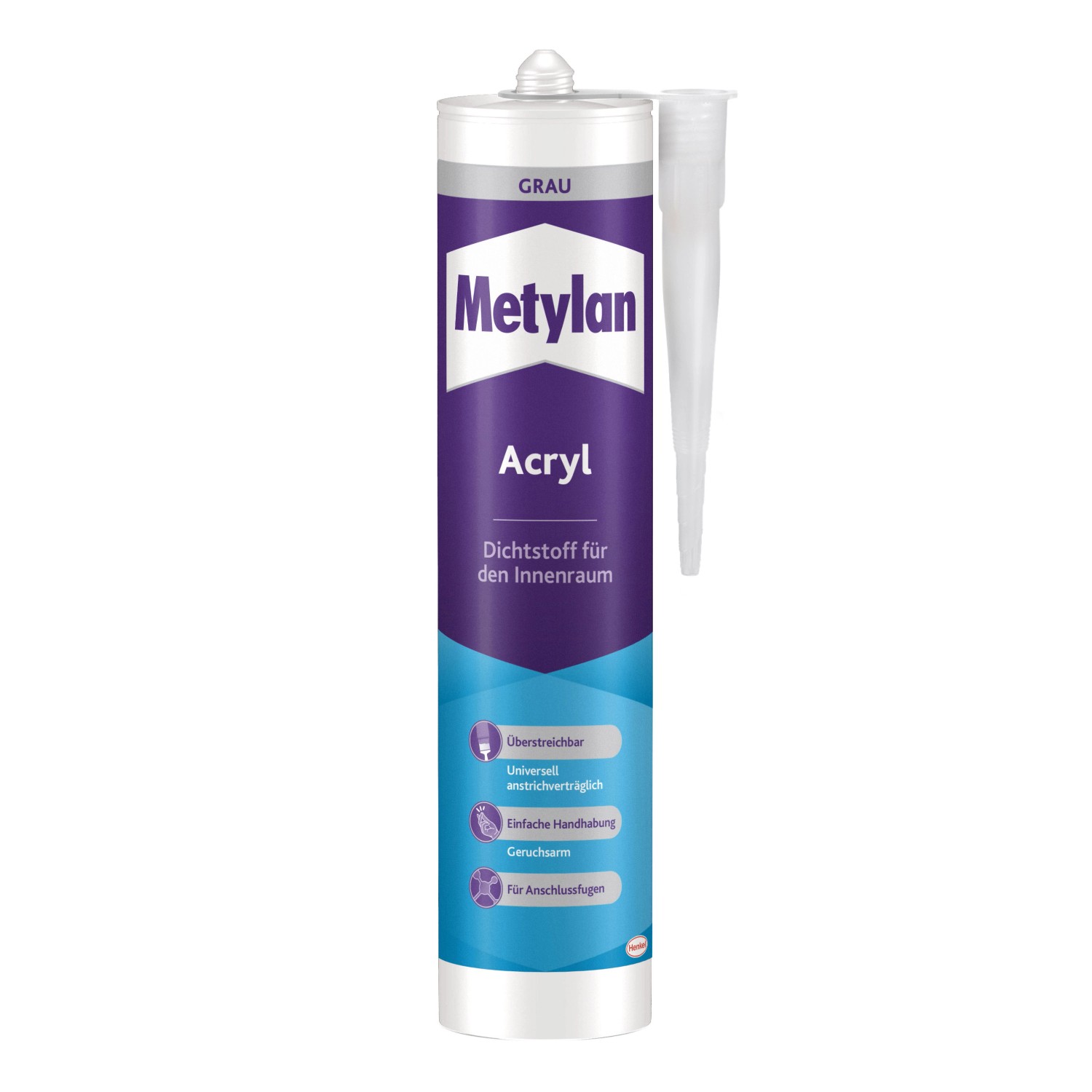 Metylan Acryl Dichtstoff Wand & Decke 300 ml Kartusche Grau günstig online kaufen
