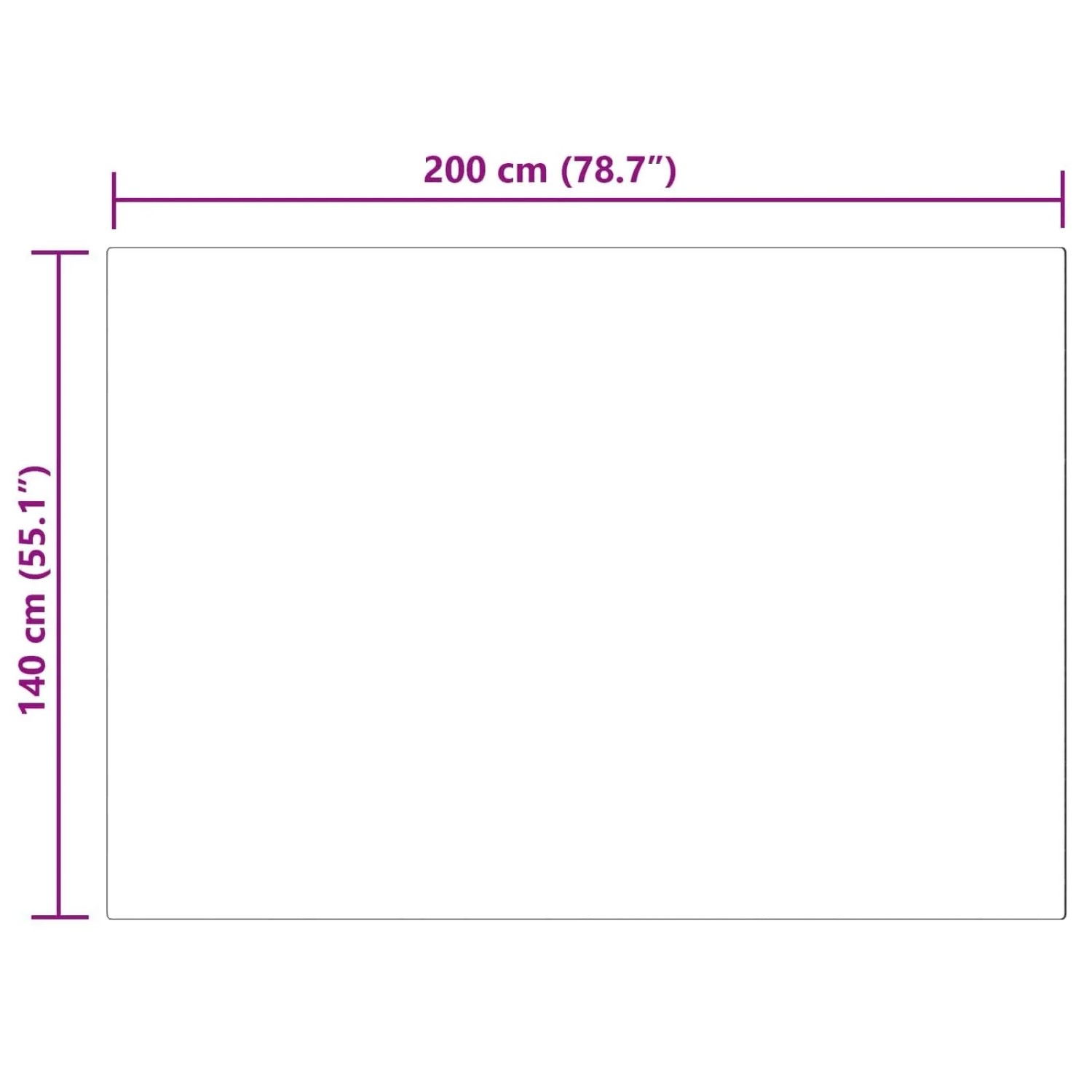 Grauer Kunstfell Teppich Tafalla, 140x200 cm, Polyester