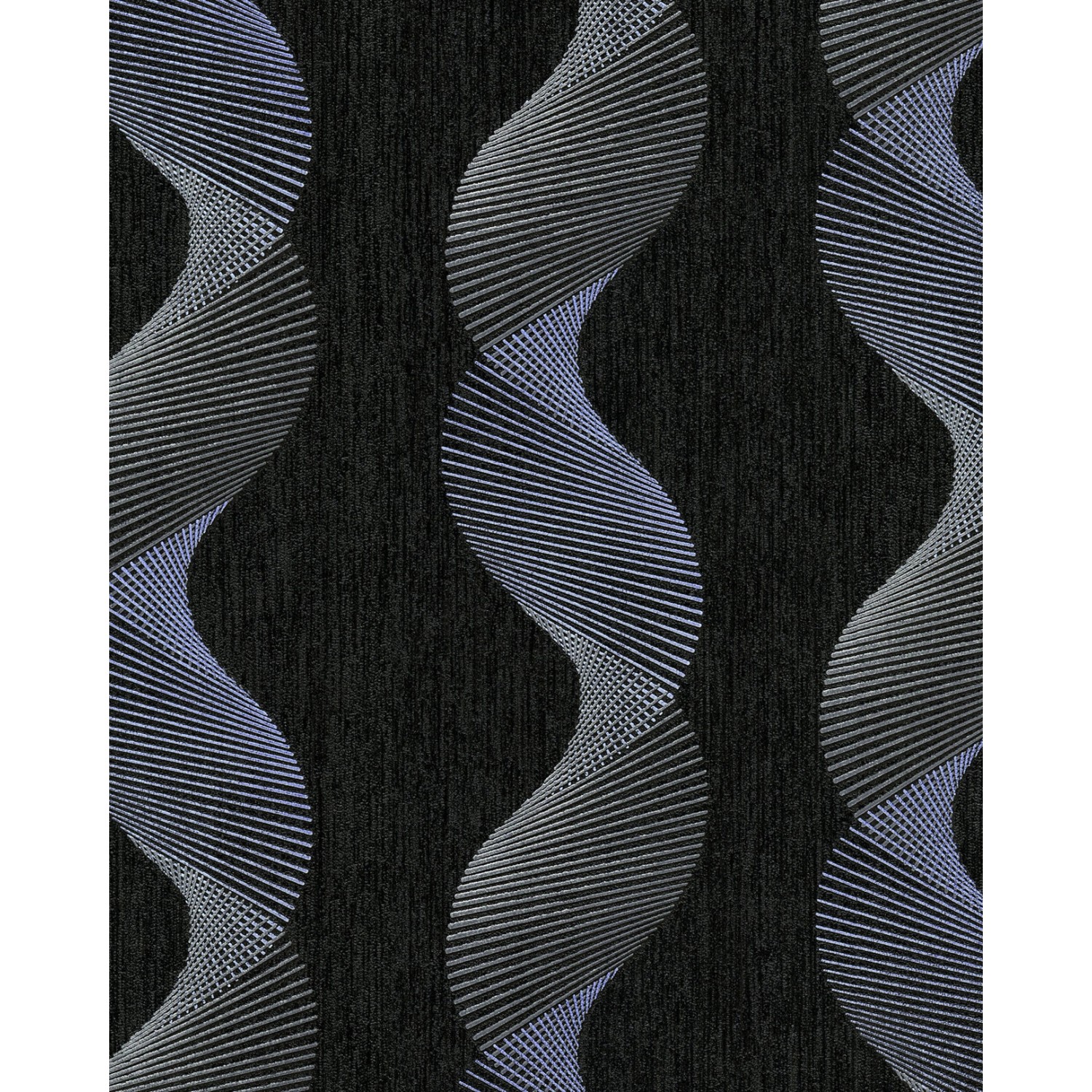 EDEM 85035BR36 Grafik Tapete geschwungene Linien Grau Violett-Blau 0,53 m x günstig online kaufen