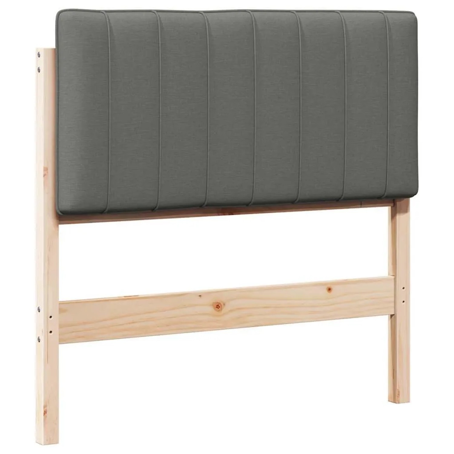 vidaXL Gepolstertes Kopfteil mit Kopfteil Braun und Hellgrau 90 cm 880198