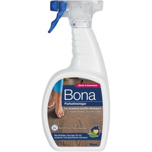 Bona Parkettreiniger Spray 1 l: Reiniger für lackierte/gewachste Böden, mit Sprühfunktion.