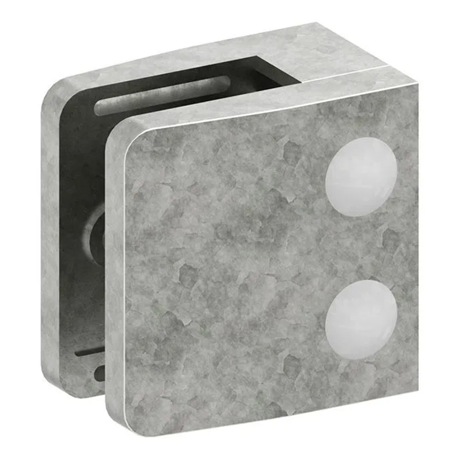 FeNau Glasklemme Zinkdruckguss 52 X 52 X 32,5 mm Gerade Mit AbZ