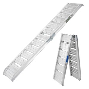 TRUTZHOLM klappbare Auffahrrampe, 180 cm, Traglast 200 kg, für Autoanhänger und Motorräder.
