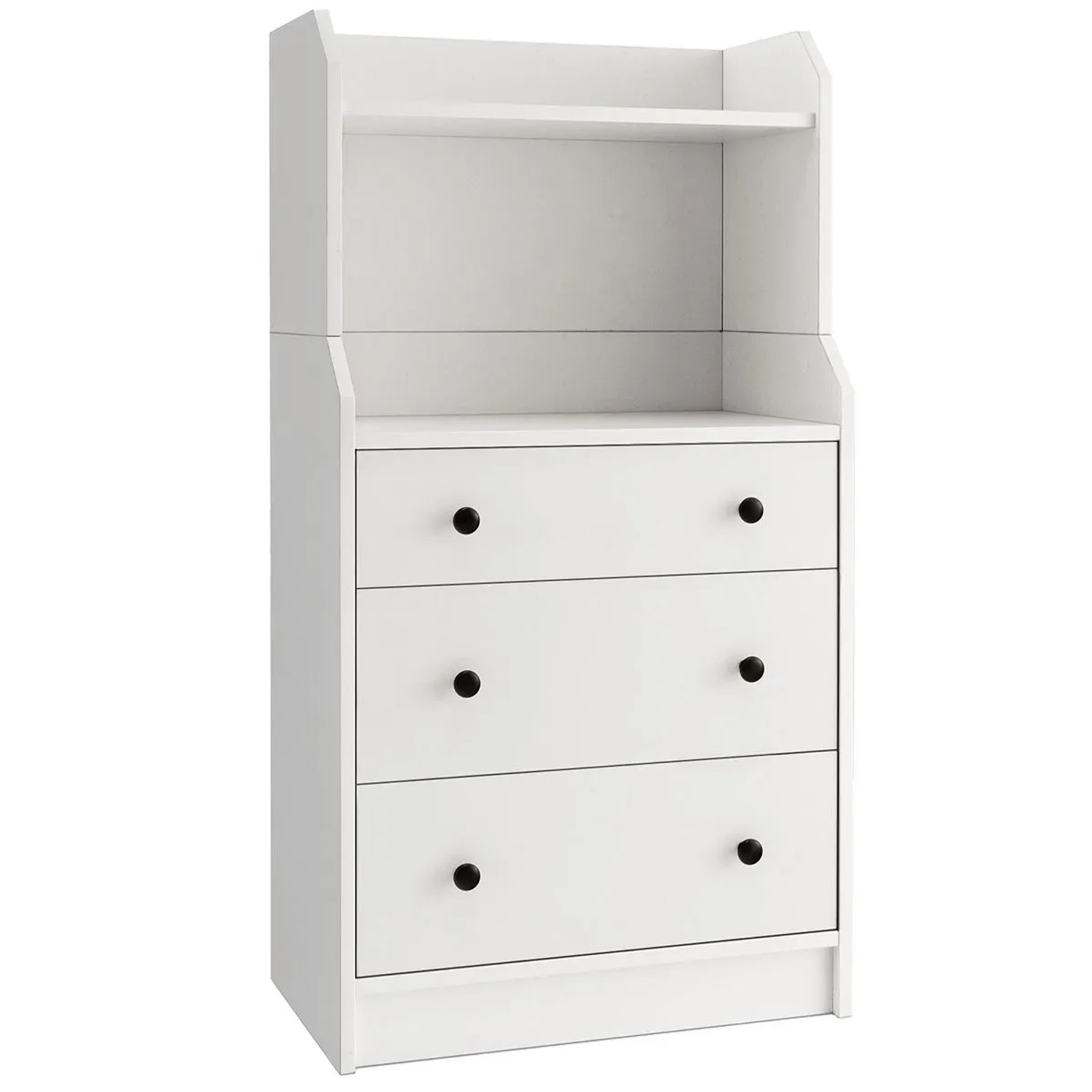 Costway Kommode 3 Schubladen Weiß Kippschutz günstig online kaufen