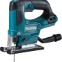 Makita JV103DZ Akku-Pendelhubstichsäge, blau-schwarz, mit Pendelhub, für Holz-, Stahlbearbeitung.