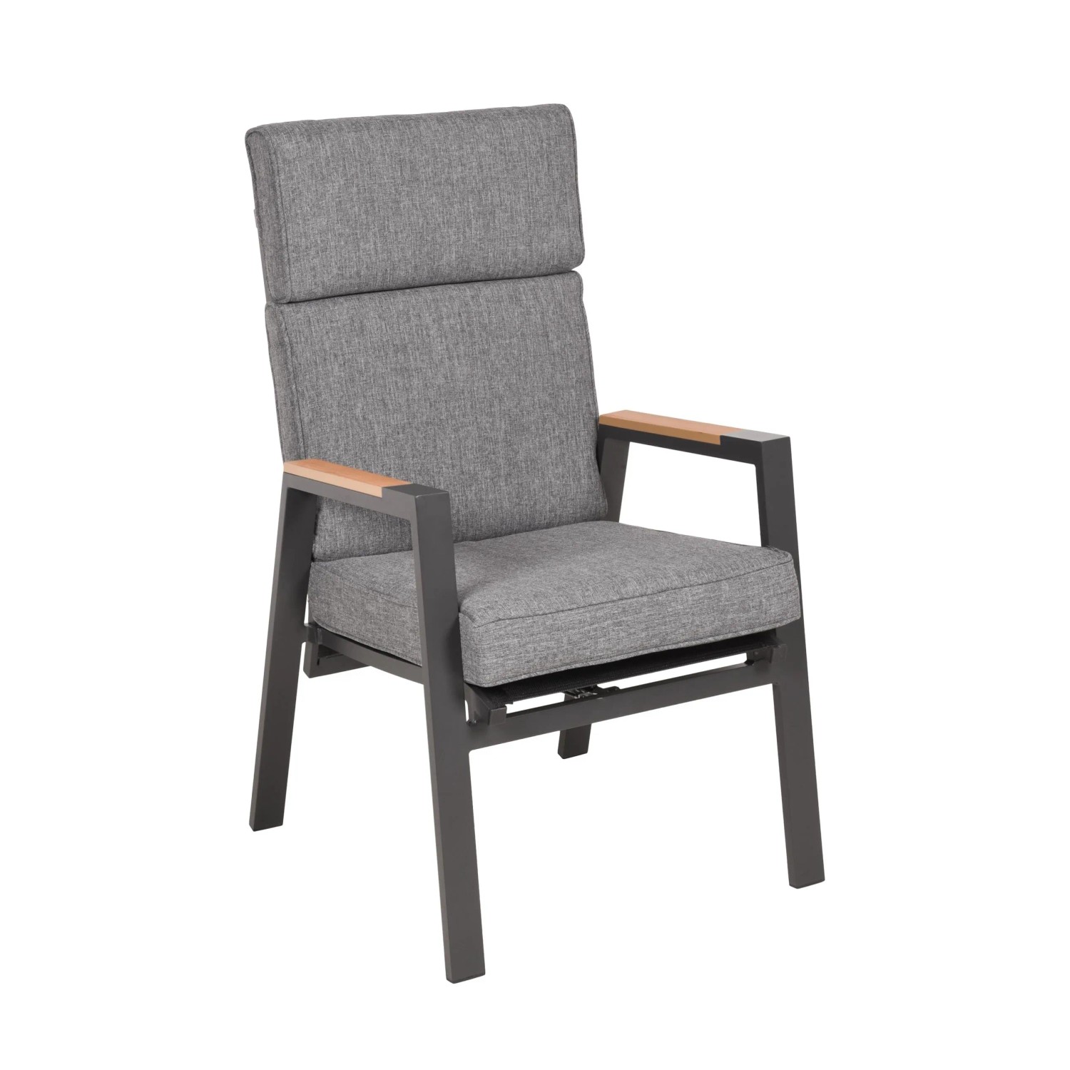 DELUKE Gartenstuhl MIA Kunststoff Schwarz Stapelstuhl Wetterfest Terrassenstuhl Outdoor Essstühle