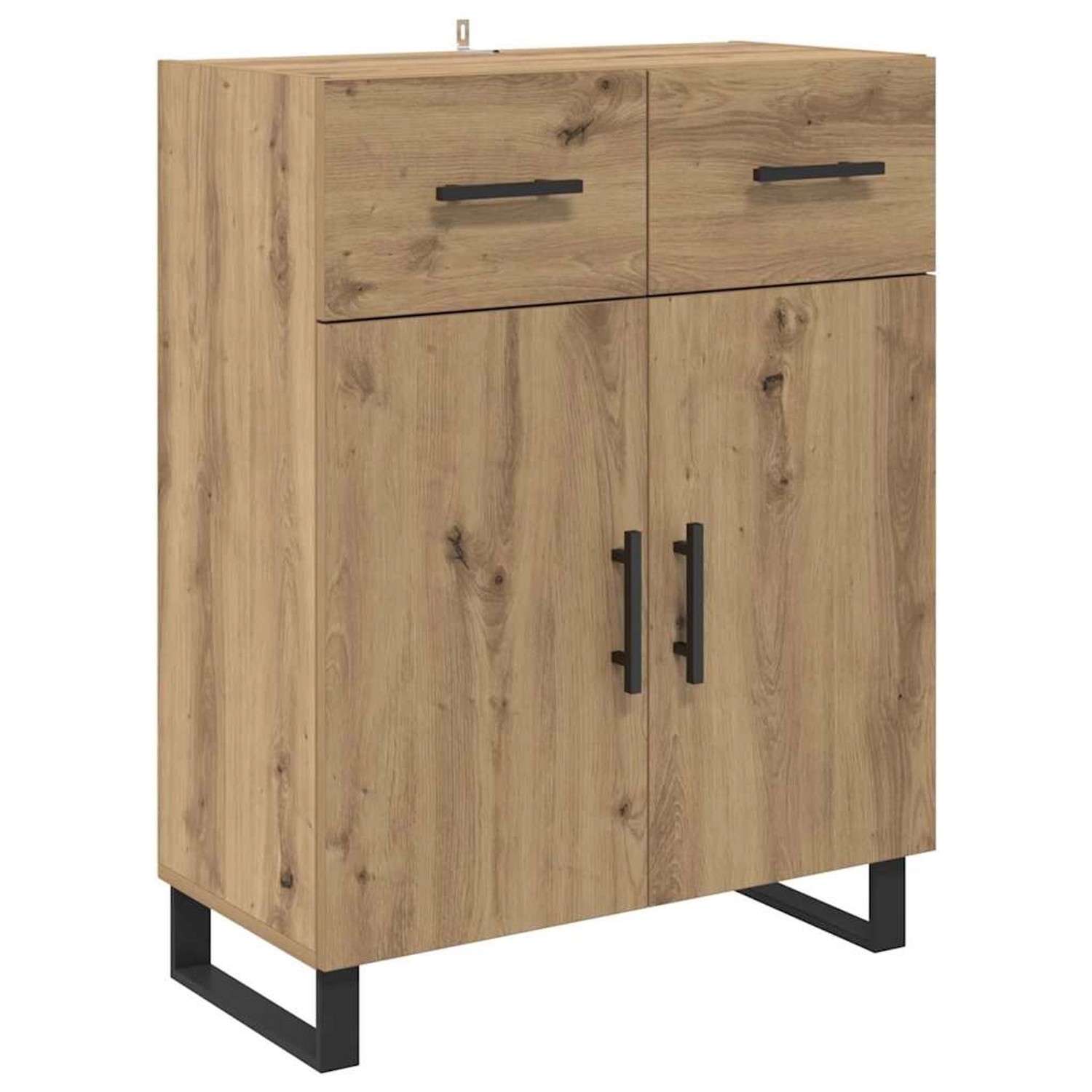 vidaXL Sideboard Artisan-Eiche 69,5 x 34 x 90 cm Holzwerkstoff 882309 günstig online kaufen