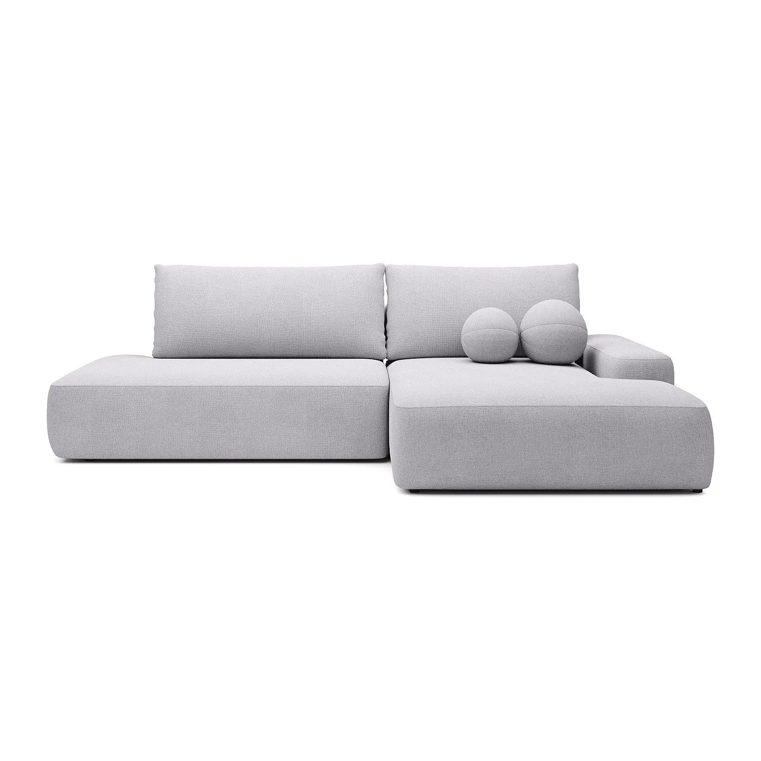Vente-unique Schlafsofa Daviso Hellgrau 276 cm