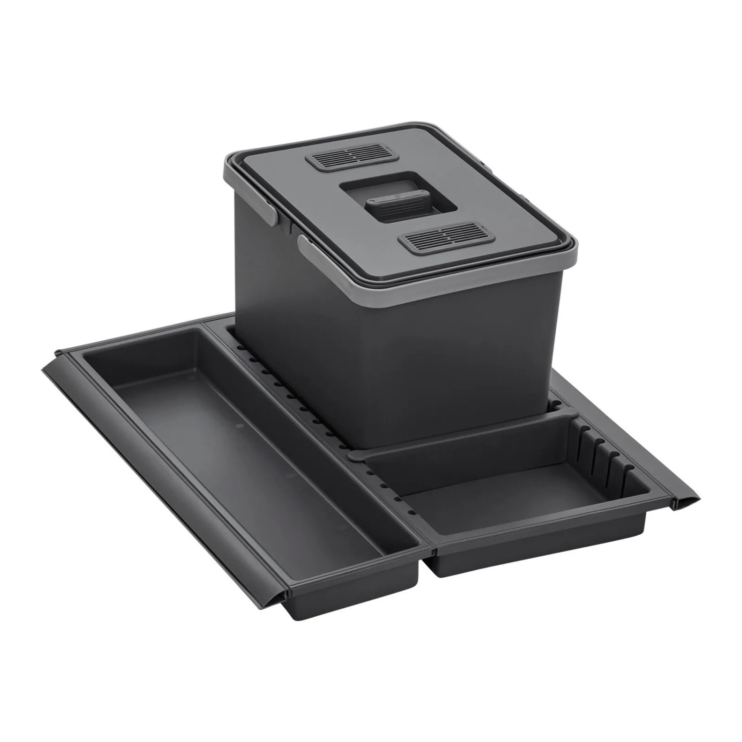 SOTECH Abfallsammler Mülleimer Metropolis 12L mit Deckel Abfallsystem für A günstig online kaufen