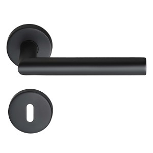 MeinTürgriff Drückergarnitur Toulouse Schwarz Türdrücker Edelstahl Türgriff BB