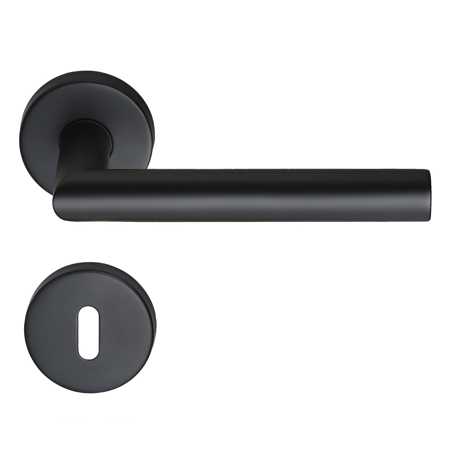 Thumbnail - MeinTürgriff Drückergarnitur Toulouse Schwarz Türdrücker Edelstahl Türgriff BB